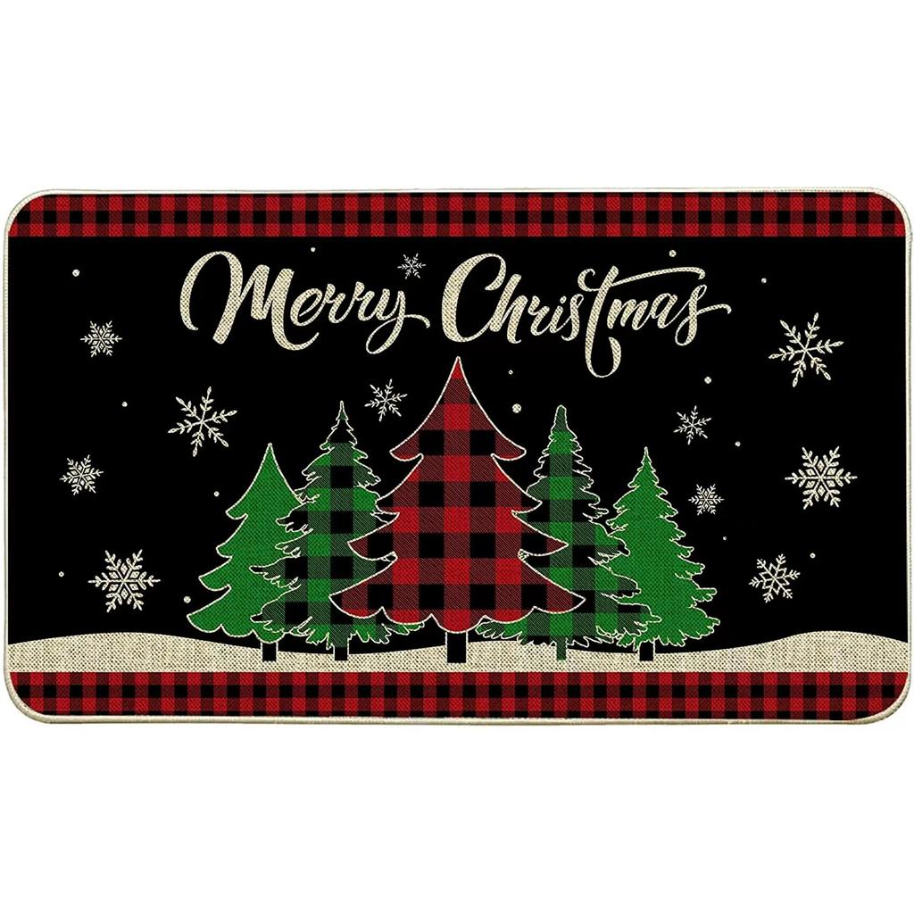 Christmas-Themed Floor Mat - Resistant To Dirt And Easy To Clean. Entryway Rug, Bathroom Door Mat, Home Decoration.