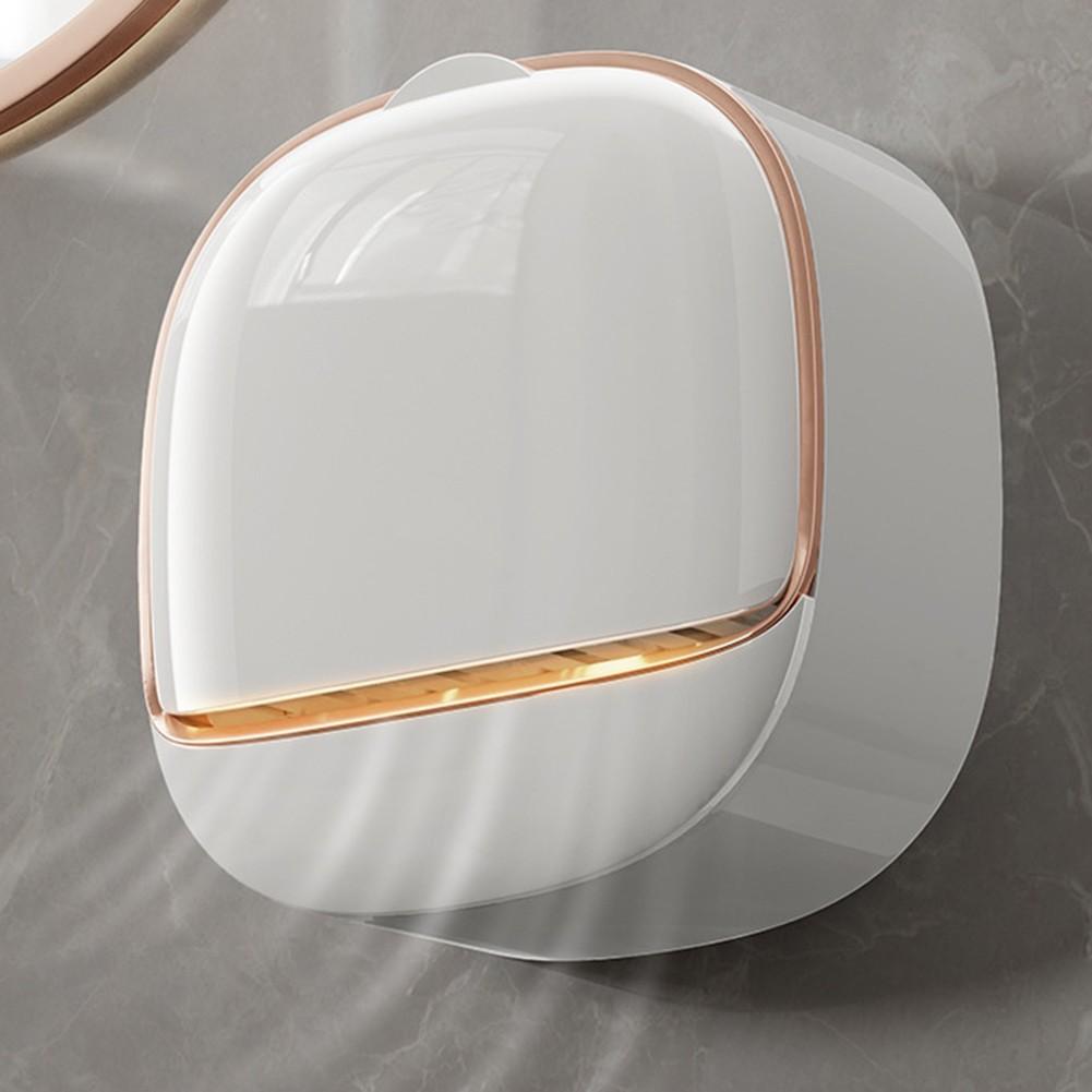 Built-in Drainage System Soap Holder Wall-mounted Soap Box Cover For Soap Holder