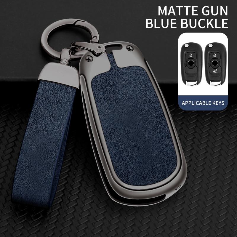 

Alloy Car Folding Key Case For Buick Verano Encore Gx Gl6 For Opel Vauxhall Astra K Corsa Key Cover Accessories