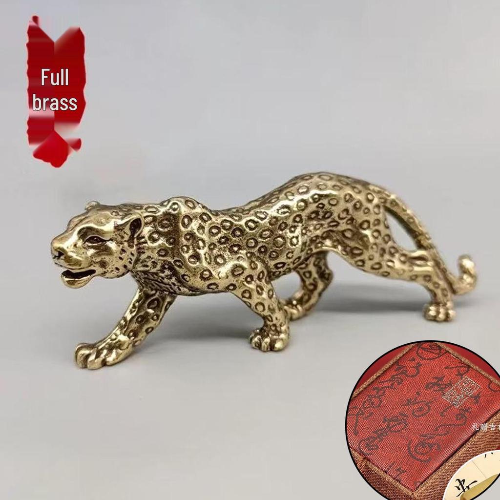 Brass Tiger Zodiac Figurine - Desktop & Handheld Toy Home Decoration