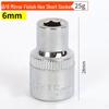 3/8" Sechskantstecknuss 10mm 6-Kant Mittellang Kurz Chrom-Vanadiumstahl Metrisch