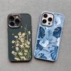 Flower Luxury Silicone Phone Case For  iphone 13 12 Pro Max 15 7 8 plus X XR XS 11 14 Pro Max Shockproof Soft Shell Cover Fundas