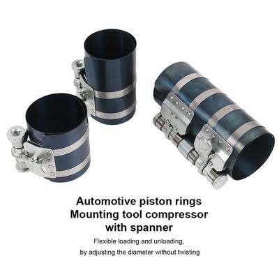 Steel Car Piston Ring Compressor Professional Anti-corrosive Adjustable Tool Tractor Installer with Wrench 3inch