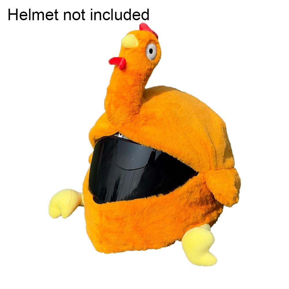 Motorrad Vollhelm Abdeckung Cartoon Plüsch Truthahn Helm Abdeckung Stoff Schutz Lustige Helm Abdeckung Motorrad Zubehör