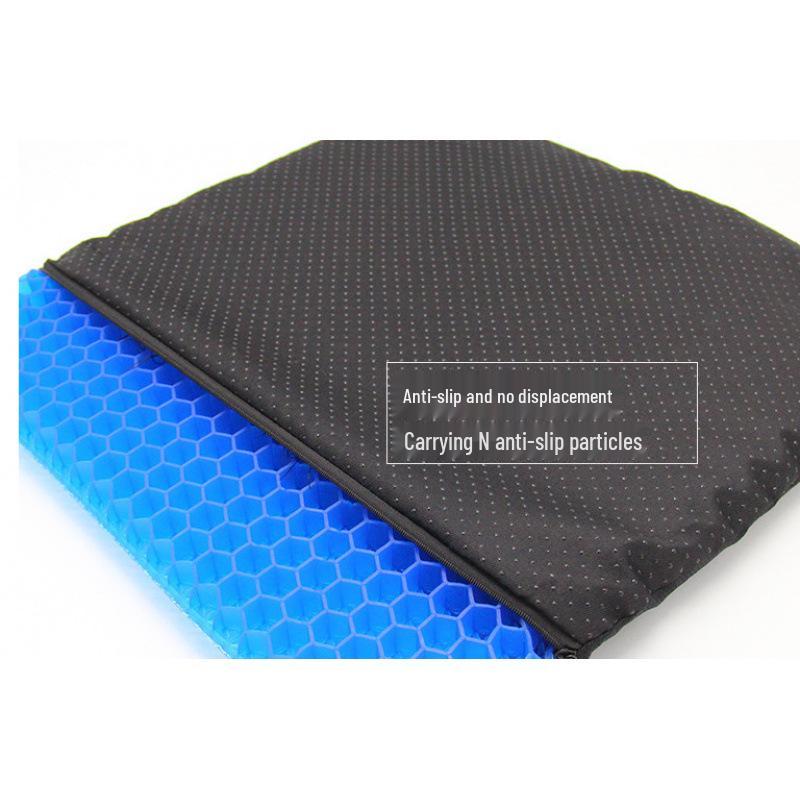 Summer Cooling Gel Seat Cushion - Honeycomb Silicone for Office, Car, and Long Sitting Comfort