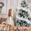 2/20M Christmas Cane Ribbons Garland White Tinsel Bar Wall Decor Hanging Garland Strip Ceiling Decoration Home Party Ornament
