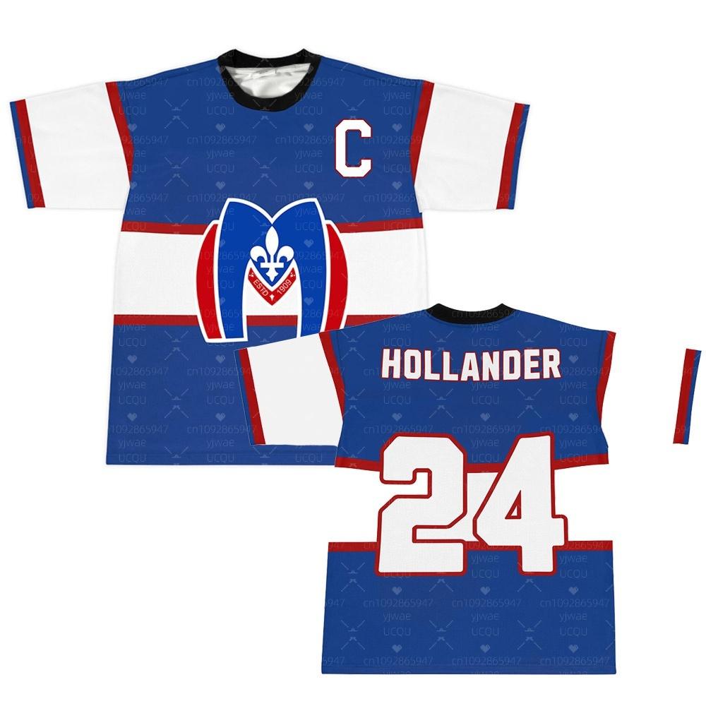 Shane Hollander 24 Montreal Metros Tee Heated Rivalry Cosplay T-shirt Short Sleeve Streetwear Fashion Men Women T Shirts