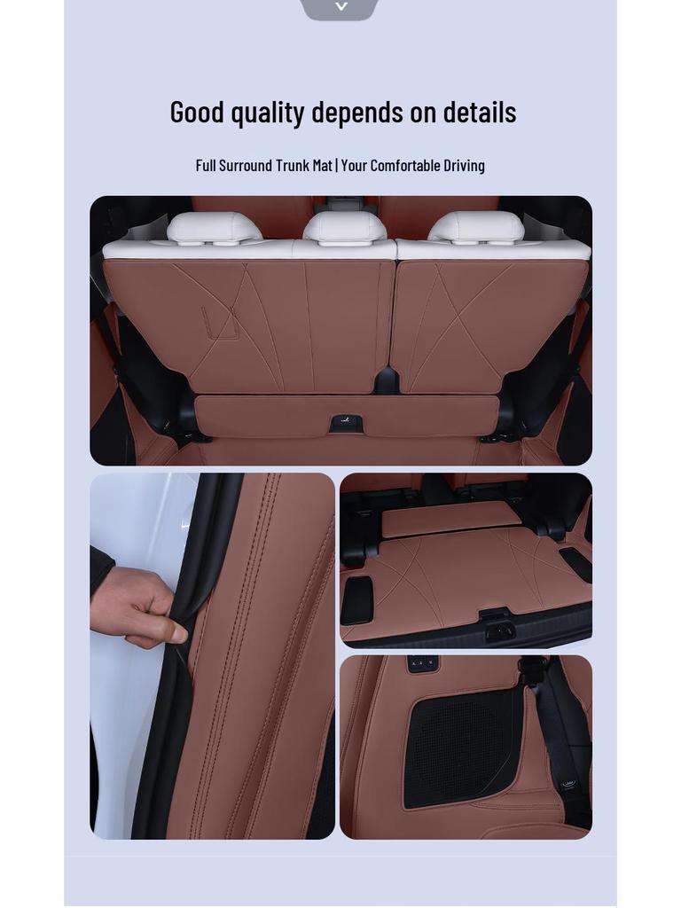 Full Coverage Trunk Mat for 2025 BYD Xia - Interior Modification Accessory