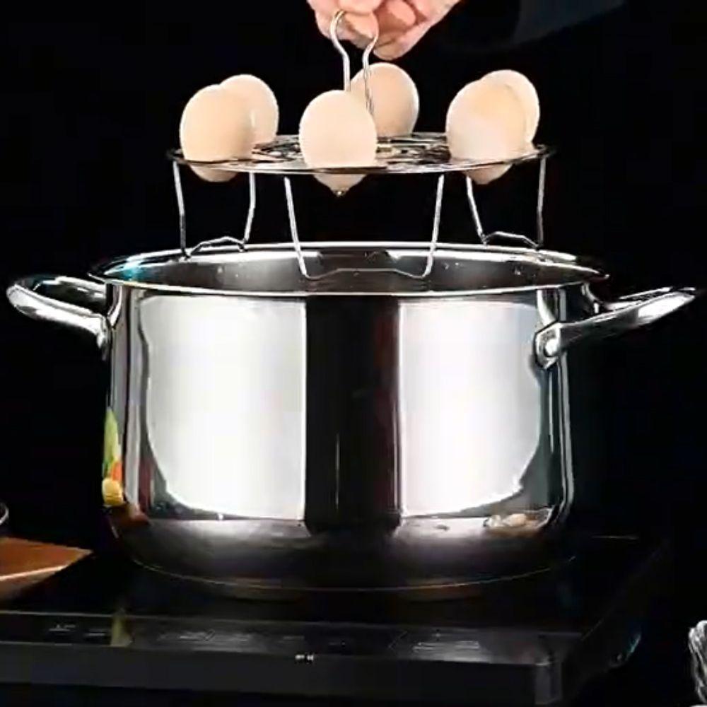 Removable Handle Rotating Scalable Steamer Foldable Steaming Rack Durable Steaming Basket  Dumpling