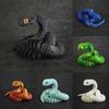 Stunning 3d Printed Snake Figurine With Articulated Joints And Lifelike Eyes For Unique Decor