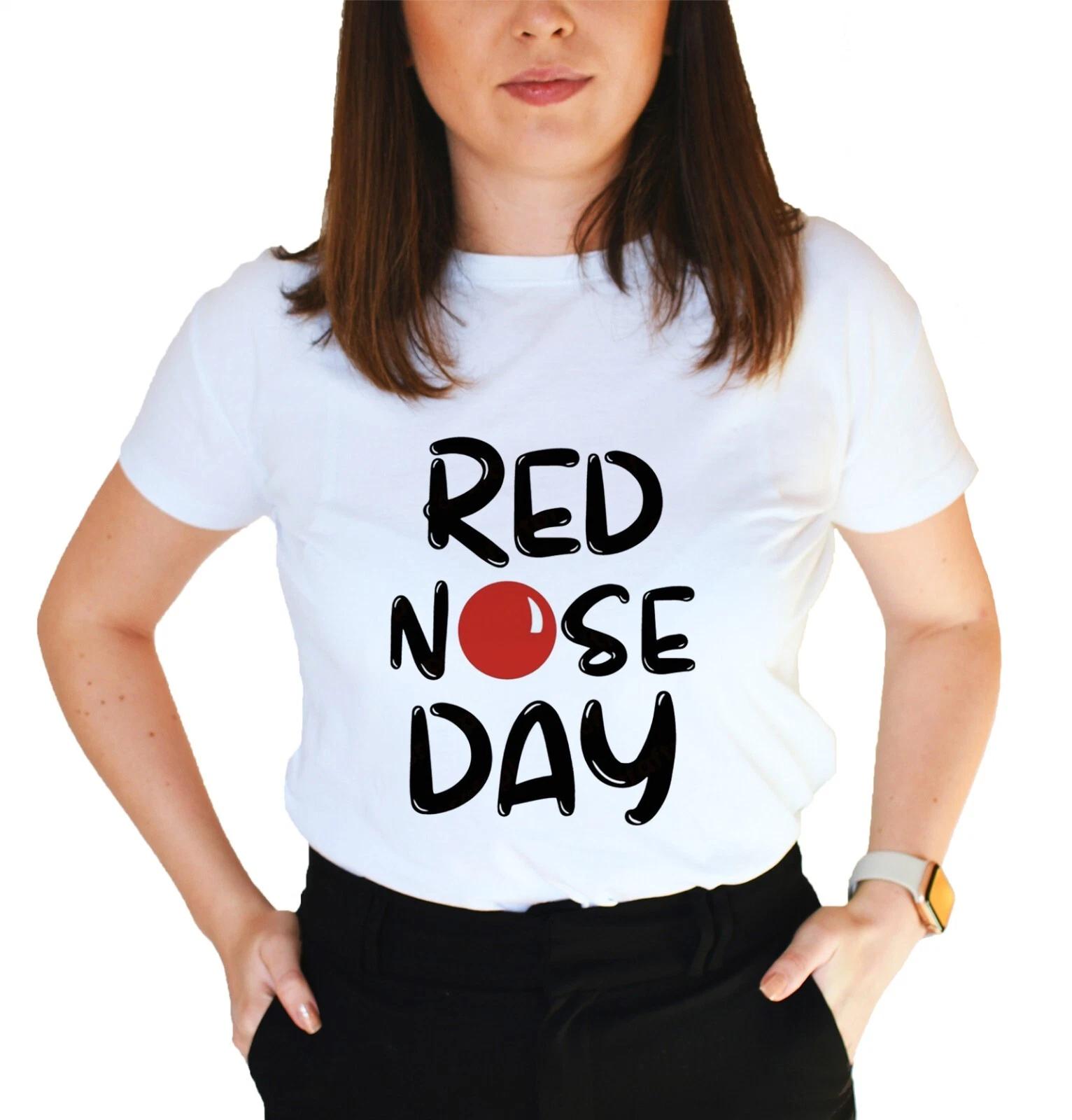 

Slim Fit Unisex T-Shirt - Red Nose Day - Comic Relief Original Cute Great Best M