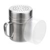 2Pcs Steel Powder Shaker Canister with Comfort Handle and Lid for Even Distribution of Sugar Cocoa Seasoning Dispenser