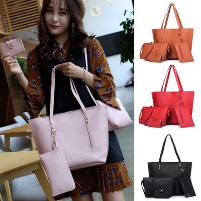 KIZOOM Women 6Pcs Handbag Set Outdoor Fashion Top Handle Bag Totes Satchels Crossbody Shoulder Bags and Purse Clutch