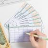 A6 Colorful Loose Leaf Notebook Refill Spiral Binder Inner Page Budget Page Weekly Monthly Inside Paper Stationery