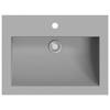 VidaXL Lavabo en Granit Gris Lave-mains Toilette Vasque de Salle de Bains 142963