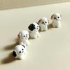 5 stk Miniature Hvalpe Eventyrhave Dekoration Kawaii Harpiks Tegneserie Dyr Hvid Hund DIY Boligindretning Dukkehus Tilbehør