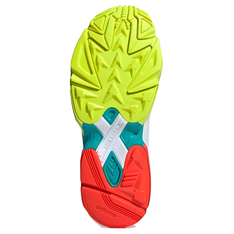 Adidas Originals Falcon Mesh Leather Comfortable Non-Slip Wear-Resistant Low-Top Dad Shoes Women sneaker Gray EH0319