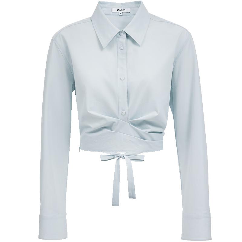 ONLY Women s 2026 Spring Adjustable Back Tie Short Shirt XL