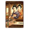 Vintage japonský plechový cedule na pivo Nástěnná umělecká dekorace Plakát Cedule na světlé pivo pro kuchyň bar klub domácí dekorace Kovová billboard