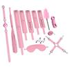 Sex Toys BDSM Bondage Kits Genuine Leather Restraint Set Handcuffs Collar Gag Vibrators Sex Toys For Women Couples Adult Games