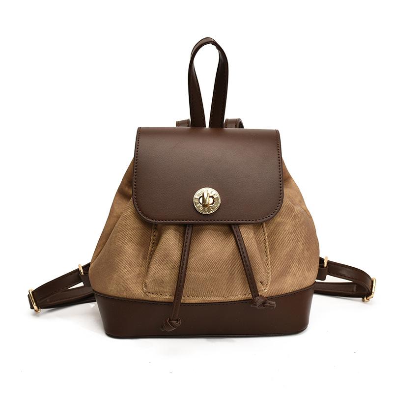 Casual texture single shoulder going out small backpack autumn new fashion backpack tide