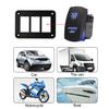 Switch Panel Rocker Switch Panel Mount Housing Aluminum Frame for Car Motorcycle Boat