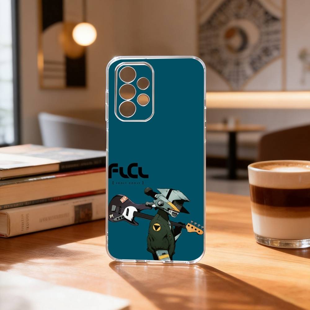FLCL First L-Love C-Cyber Love  Phone Case For Samsung S25,S24,S21,S22,S23,S30,Ultra,S20,Plus,Fe Transparent Cover