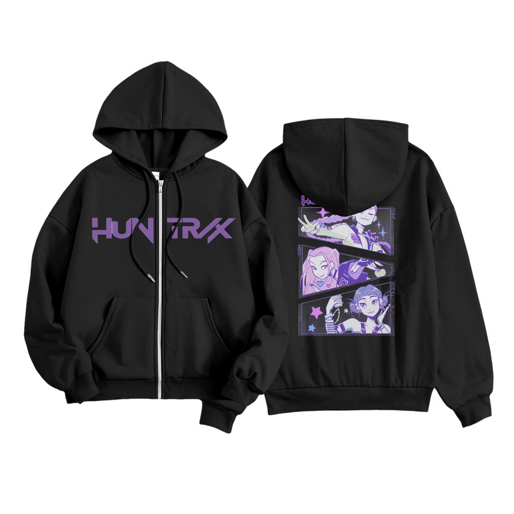 Kids Fashion Women's Lightweight Long Sleeve Zipper Hoodie Printed Hoodie With Pockets