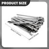 100 Pieces Metal Zip Ties Self Locking Easy Installation Fixed Fasteners Cable Binding Tools