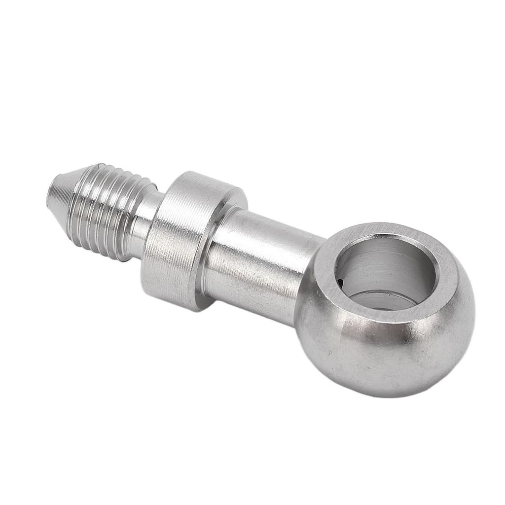 38in Brake Banjo Fitting 10mm Inner Diameter Stainless Steel Hose Line Adapter Leakage Prevention