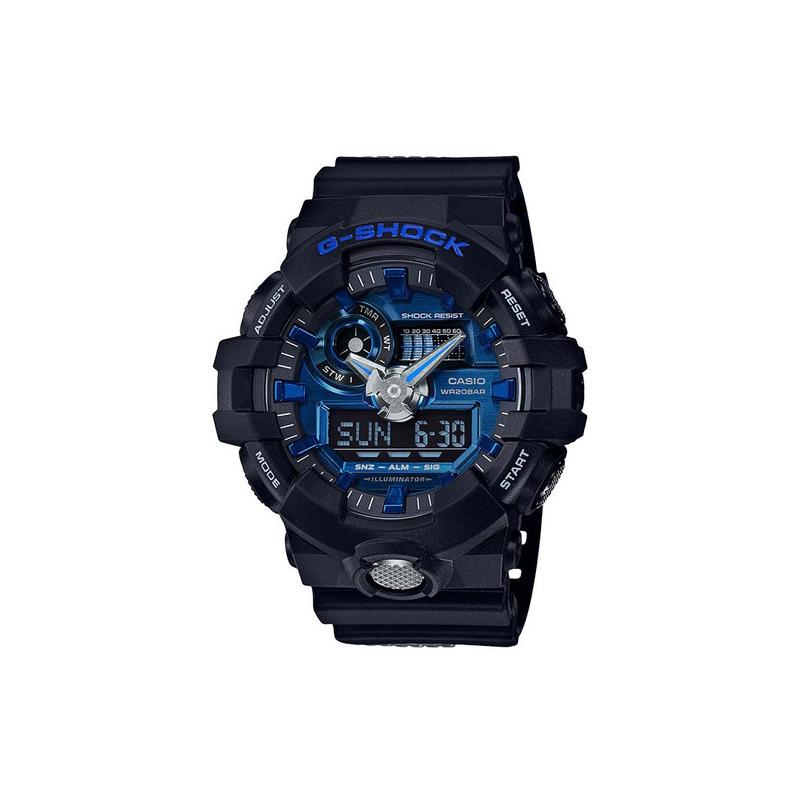 

Casio G-SHOCK Theme Series Fashionable Colorful Waterproof and Shockproof Dual Display Sports Outdoor Recommendation Quartz Movement GA-710-1A2PR синий