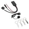 12Pin Car CD AUX IN Wireless Bluetooth Adaptor with Hands Free Microphone Replacement for Focus 2005 Onwards 6000CD