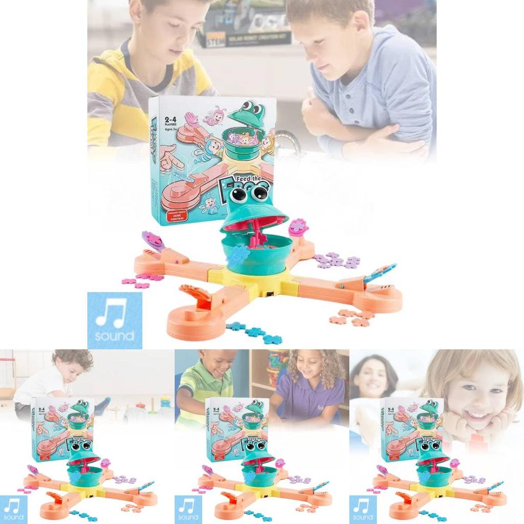 Colorful Electric Frog Adventure Game For Fun Interactive Dinosaur Feeding Play