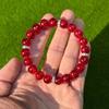 1pc/Wealthy and Abundant Stretching Jewelry - 10mm Glass Crystal Stone, Unisex, Attracts Wealth and Good Luck, October Birthstone
