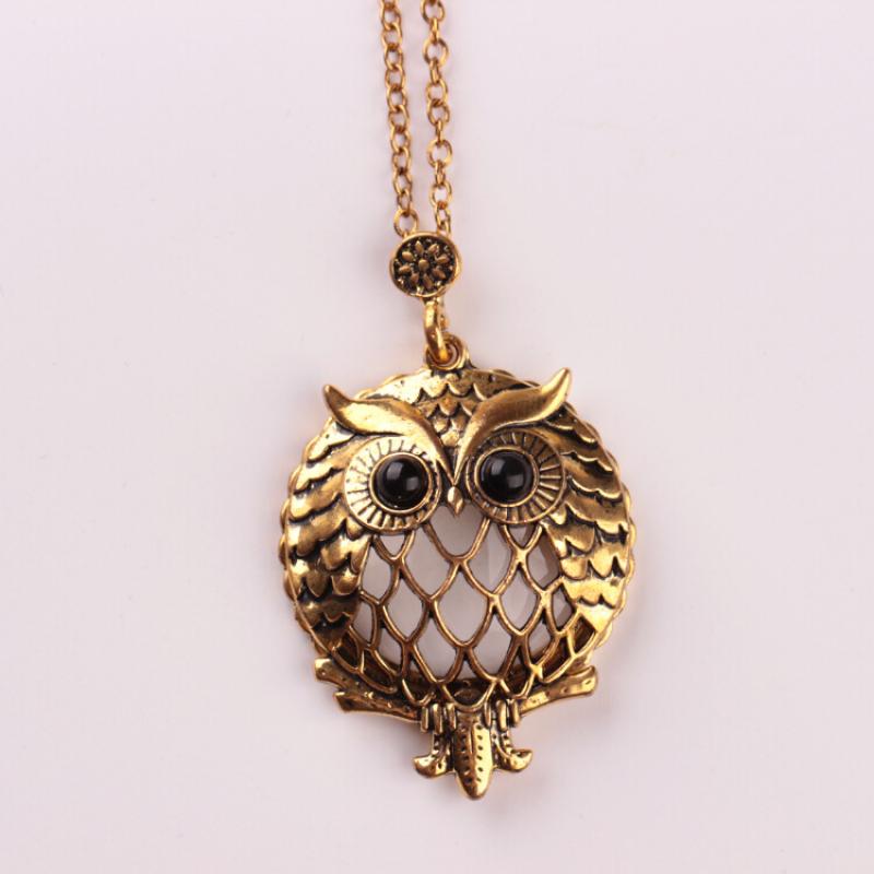 Monoculo Vintage Chain Magnifying Glass  Necklace Pendant  Gift Metal Magnifier 2.5X