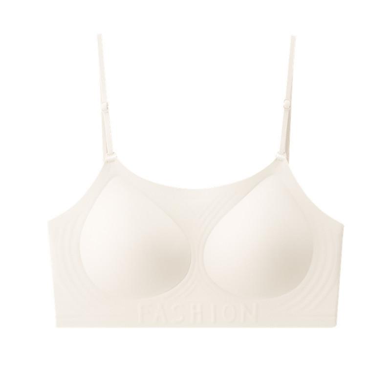 Liquid Foundation Invisible Thin Seamless Steel Rim Underwear Women's Small Breasts Show Large Comfort Invisible Beautiful Back Sling Bra Cover