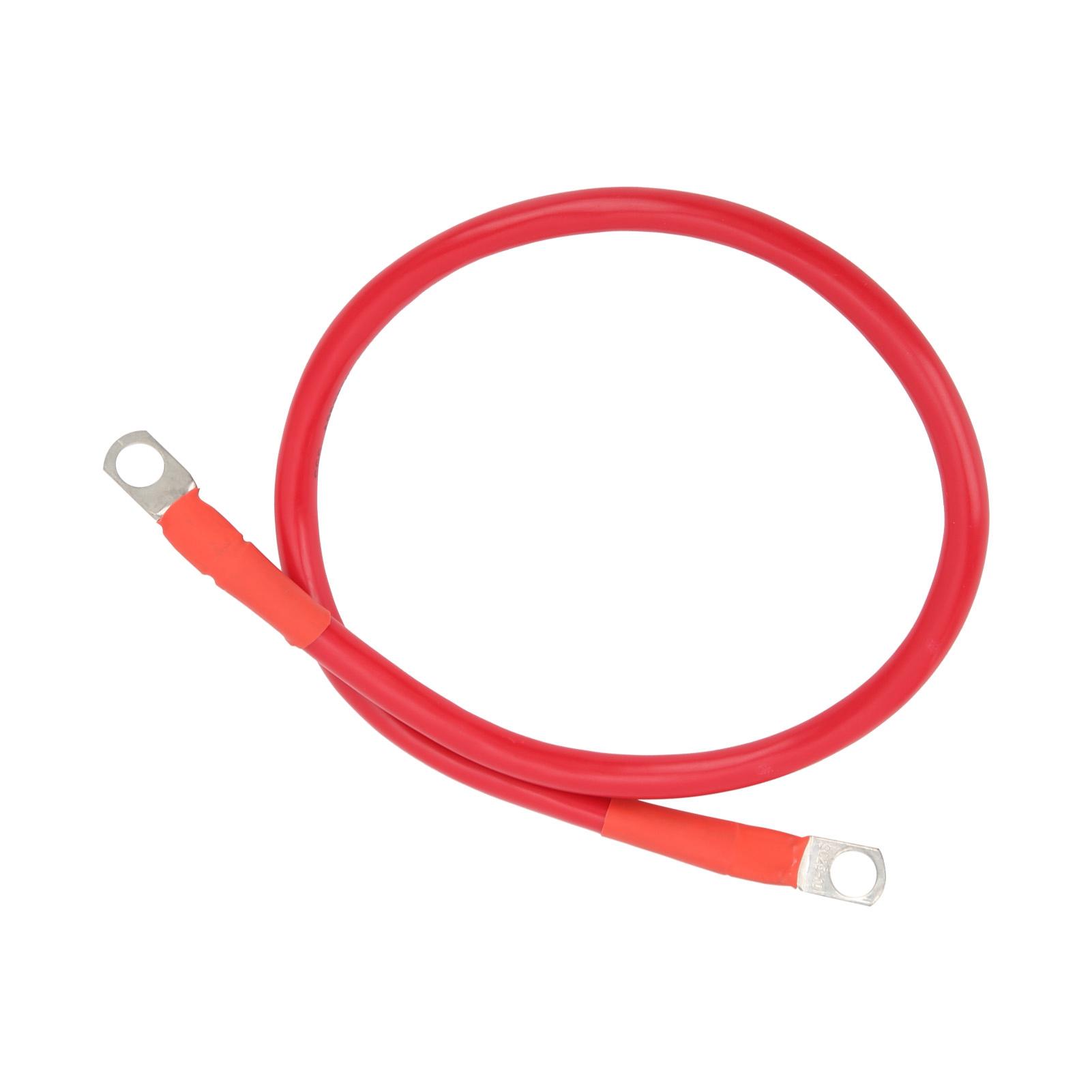 

23.6in Провід заземлення 4AWG 25мм2 150A Високоміцний кабель заземлення для акумулятора, інвертора, тримача запобіжникаЧервоний