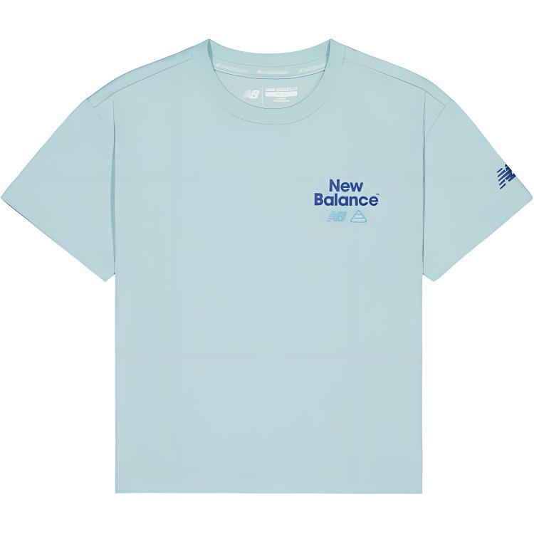 New Balance T Shirt Light Blue Kids  7EE25033-MNT 120