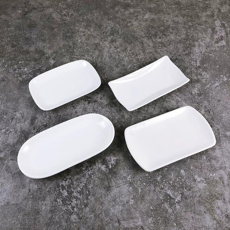 Pure White Oval Ceramic Towel & Soap Dish