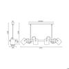 Decorative Pendant Light - BRAYTRON - BV02-00010 - 4xE27 - 23W - Black and Wood