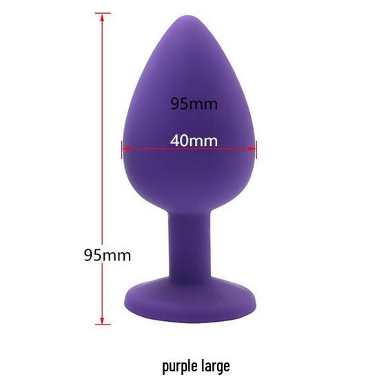 Silicone Butt Plug for Long-term Wear, Adult Erotic Toy for Women