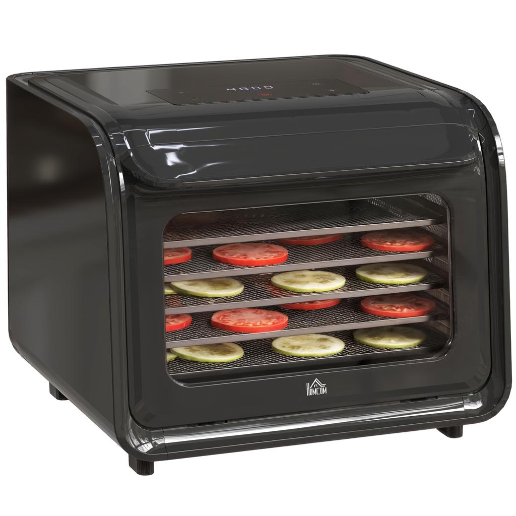 35-70 degrees C Six-Tray Food Dehydrator - Black