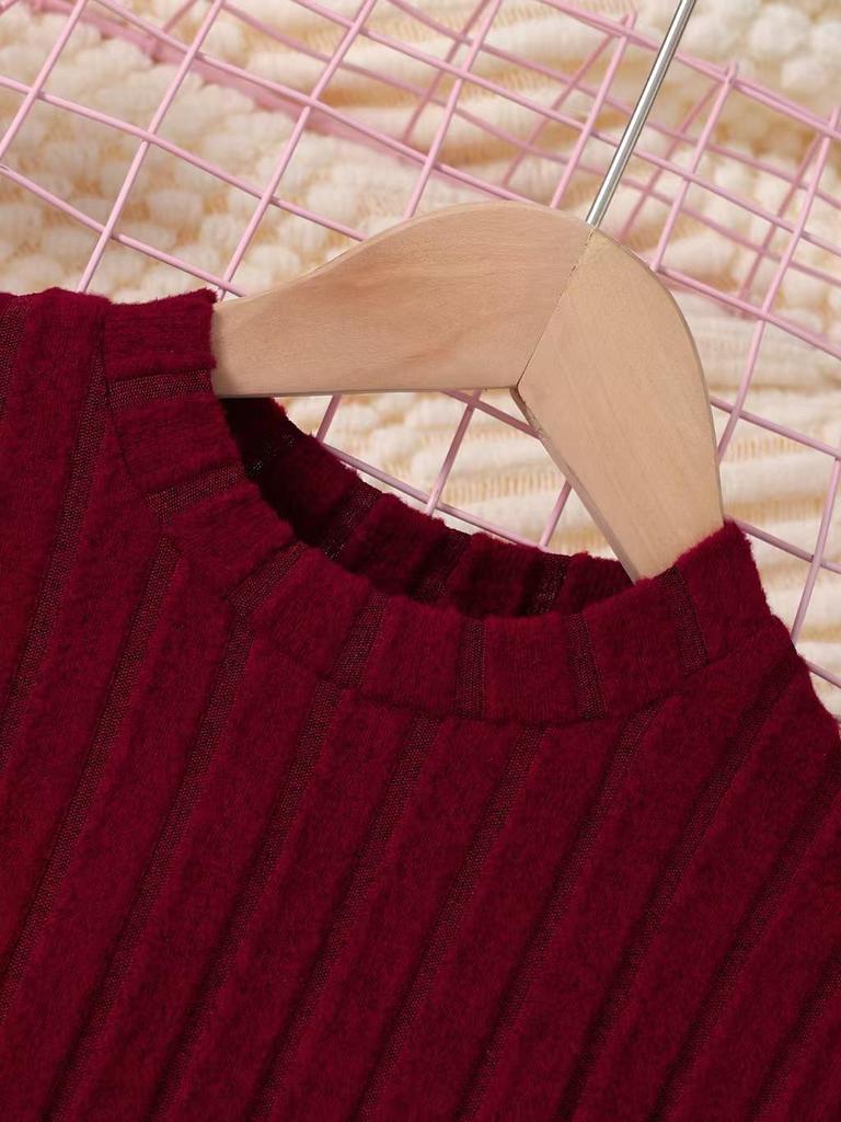 2025 Fall/Winter Slimming European & American Girls' Warm Dress