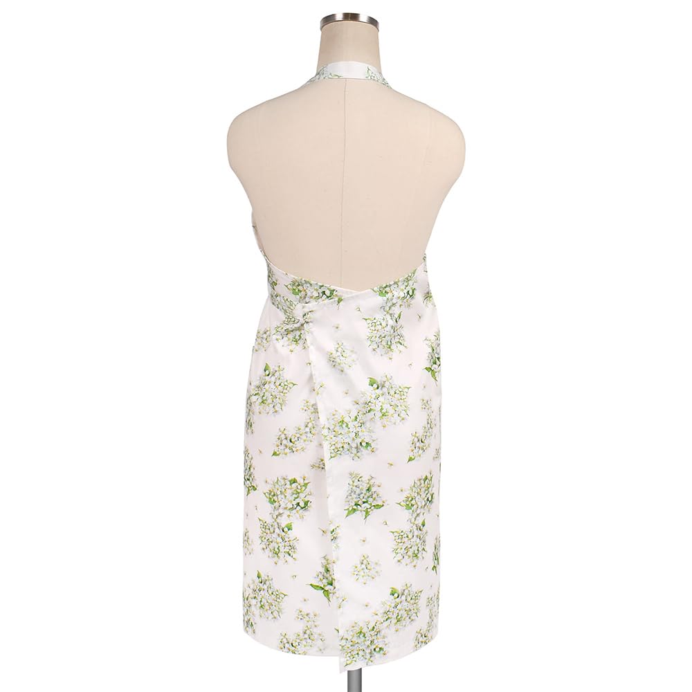 STYLE Decor Apron for Gardening Floral W3204400 Women, Stylish, Scandinavian, Cute, Cooking, Apron, Jasmine, White, Pattern,
