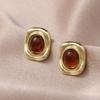 Retro Maillard Earrings for Women, High-end Luxury Earrings