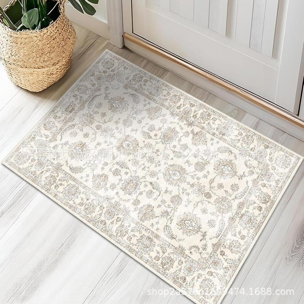 Persian Entry Door Mat – Decorative Textured Floor Mat for Hallway