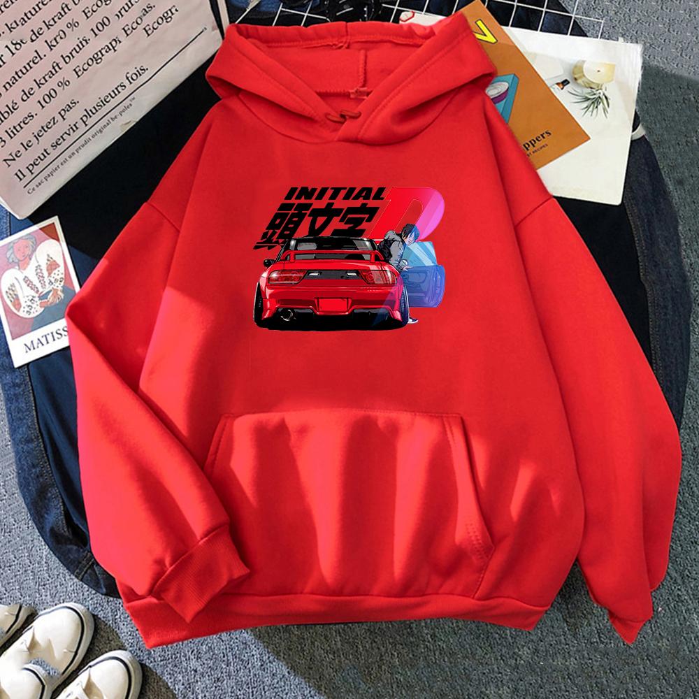 Mikina Kawaii Unisex Harajuku Initial D Mikiny Dámské Teplé Gotické Streetwear Punk Wo Unisex Módní Ležérní Ropa Mujer Oblečení