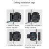 3Digit Combination Cabinet Lock Lockers Keyless Lock Privacy Password Lock Rotary Latches Zinc Alloy Cupboard Lock