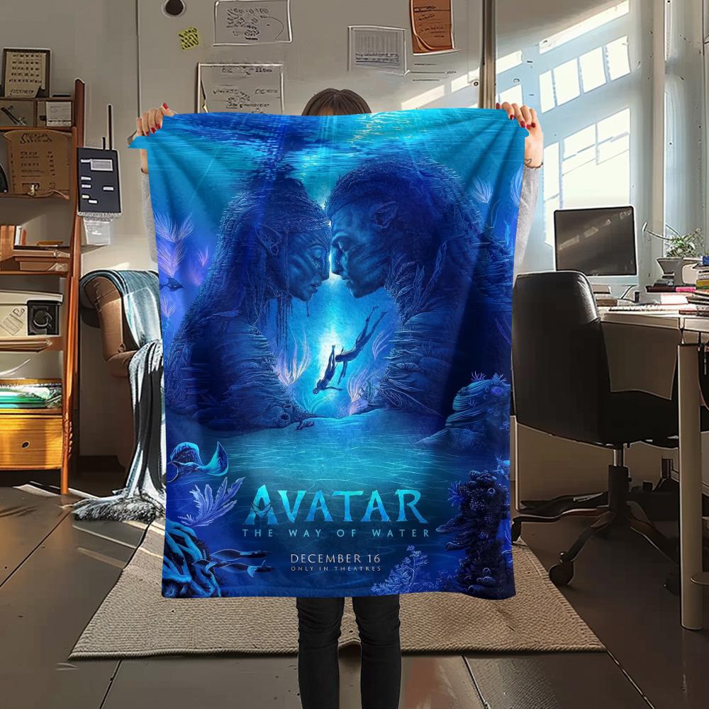 1 Stück Avatar-Print Flanelldecke, Hohe Qualität, Bequem für alle Jahreszeiten, Heimdekoration, Wärme und Komfort, Perfekt für Weihnachtsgeschenke