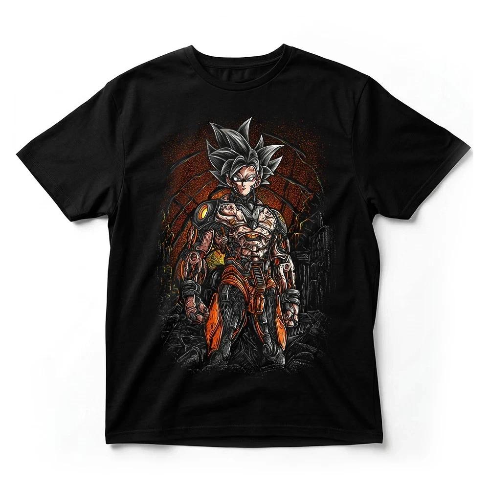 Dragon Ball Super Goku Ultra Instinct Mech Armor TShirt Anime Graphic Tee Black S